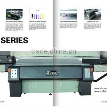 Latest 1440 dpi 7color UV Flatbed Printer Price on rigid,flexible,flat,corrugated media