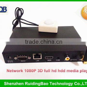 RDB Custom design Network 1080P 3D full hd hdd media player with OTG and internal storage DS009-46