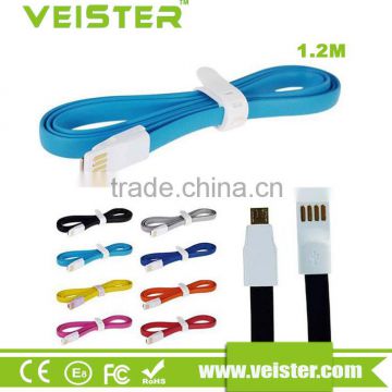 Veister Angle Magnet Micro Usb Cable 1.2M,With Bold Dazzling Color,Data Transfering Power Supply More Stable