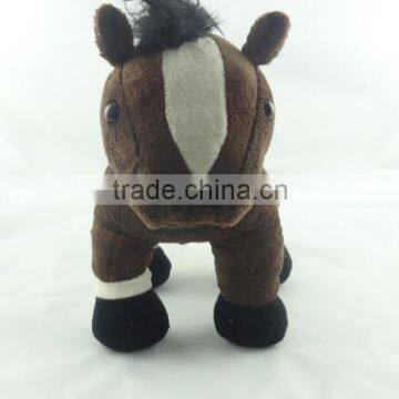 2016 new fashion factory promotional high quality stuffed plush baby horse toy