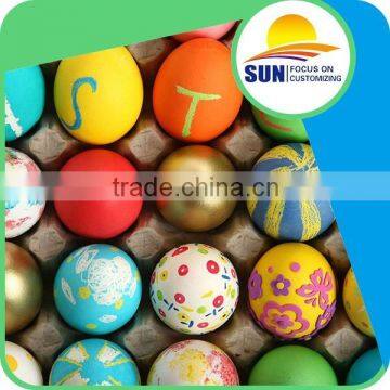 Colorful low price customized painted plastic Easter egg for packing candy