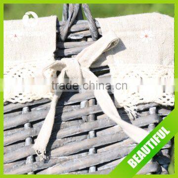 Good Quality Handmade Wicker Basket for Wine Basket Picnic