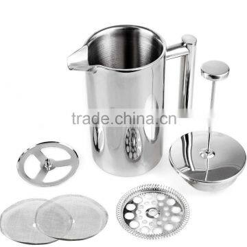 New Arrival Double Wall Stainless Steel Coffee Press Pot photo-2