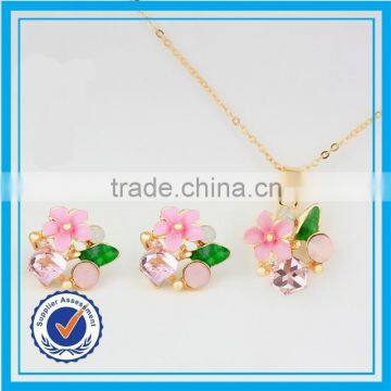 Cheap price fancy african jewelry set 18k gold plated