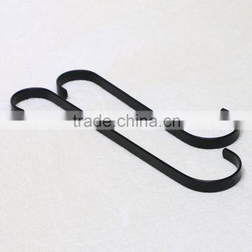 Elegant fashion black clothes hanger hook for cloth shop