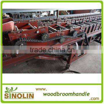 wooden broom handle straightening machine