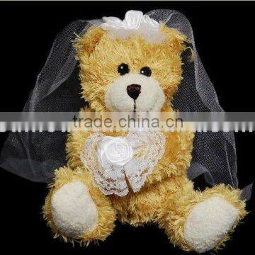 Classtic Teddy Bear with Bridal Vail