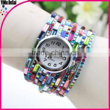 bangle watch multi strap watches,long design ladies bangle wrist