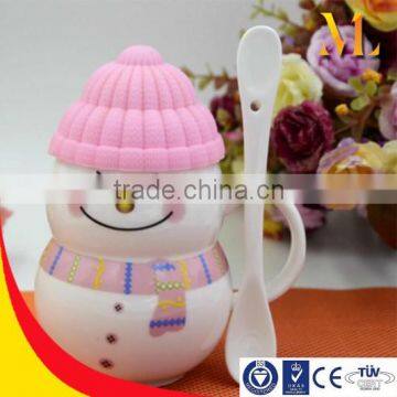 Snowman Christmas Gits China Cup Mugs Handle Creative Eco-friendly Rubber photo-5