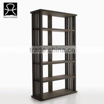 Customized Size Modern Wooden Library Bookcase KD sturcture bookshelf