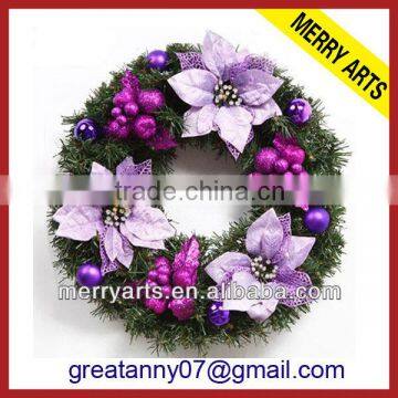 China wholesale artificial christmas wreath cheap christmas decoration wreaths