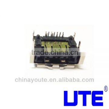 ESATA 7P+USB 4P Male 90 Degree DIP Connector