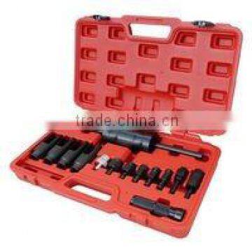 Injector puller tool set, with slide hammer