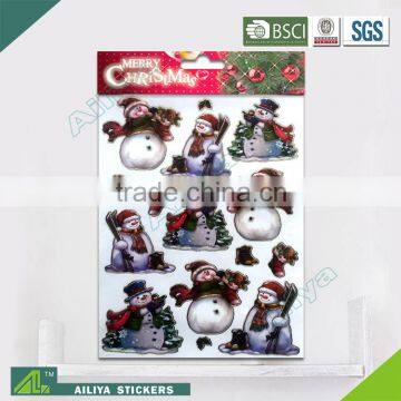 BSCI factory audit Christmas 3D Eco-friendly decorative removable baby room stickers