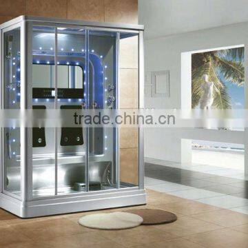 hot sale luxury jet whirlpool group steam room with glass