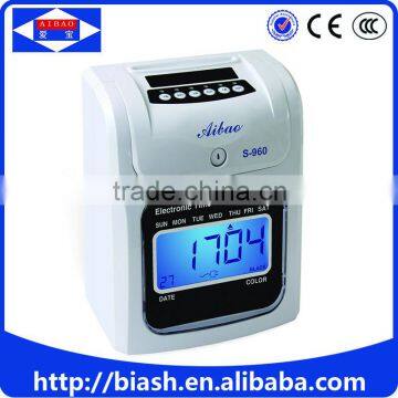 matrix print card punch attendance machine