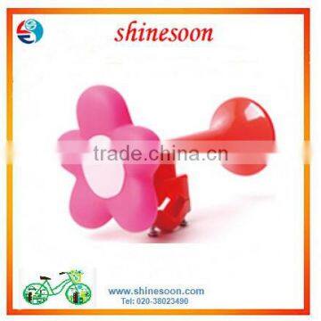 pink color flower Bicycle l horn , Lovely Bike horn for children , beautiful Bicycle Bell