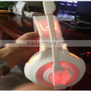 headphone With Microphone ,high quality computer LED light headphone