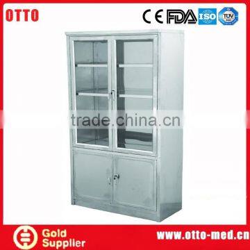 Stainless steel hospital office storage cupboard