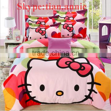 Bedding bedding set cat print bedding set Hello Kitty cat print bedding for home