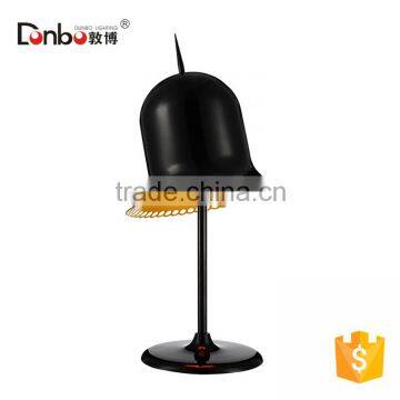 Zhongshan Lighting Factory Eye Protecting Black Hat Shape Mosaic Eye Protection Desk Lamp With Dimmable Switch
