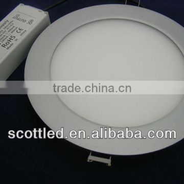 180mm Warm White 12W led round panel light;108 PCS SMD 3528 LEDs;Epistar;AC100-240V