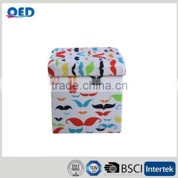 Foldable Design Security Filling Foam Foldable Storage Ottoman photo-4