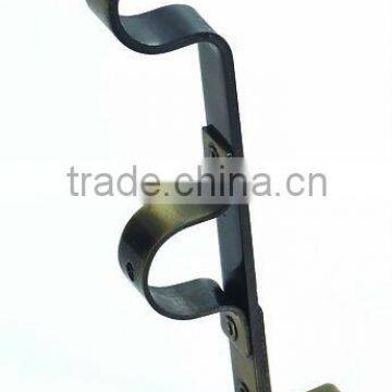 Double Iron Curtain window tube brackets