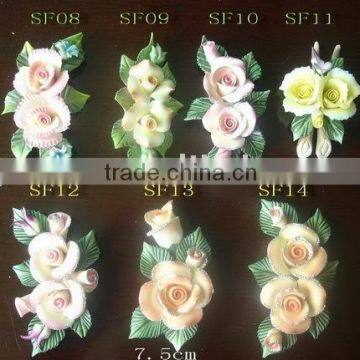 ceramic flower,porcelain flower decoration