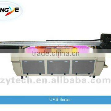 Industrial inkjet printer with flatbed