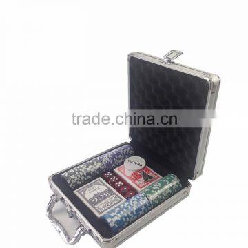 13.5g 500 Pcs Clay Cosmetics Casino Poker Chip Set With Aluminun Metal Case Roulette Chips Set photo-2