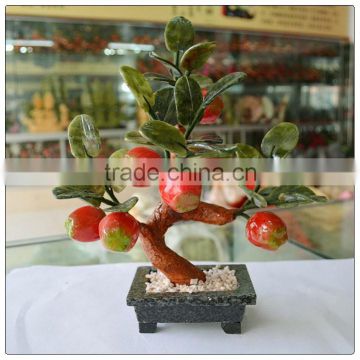 Jade 8 Piece Apple Tree small tree ,natural stone tree ,holiday decoration money tree