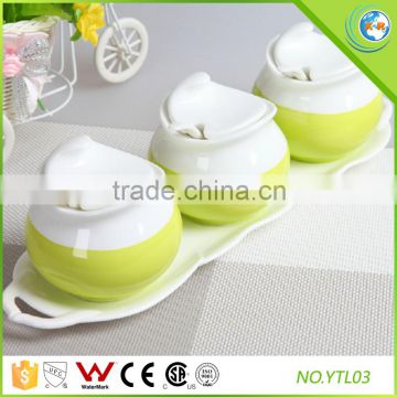 Tableware 3Pcs Good Quality Ceramic Storage Jar