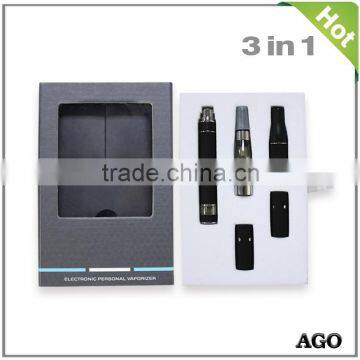 wholesale dry herb atomizer electric cigarettes pens Ago 3 in 1 vaporizer kit e cigarette