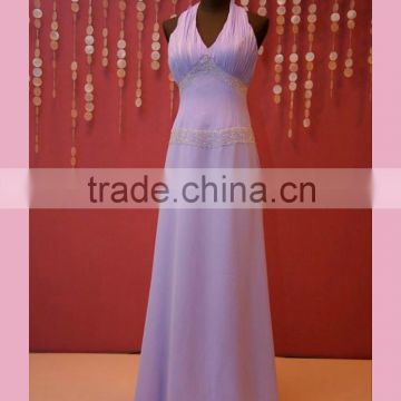 Floor length sexy korean style prom dress