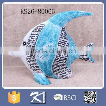 Resin hotsell home decoration creative letters printing fish model