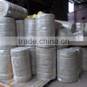 Mineral wool heat insulation and soundproof blanket with wire mesh