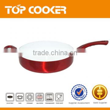 Metallic painting aluminum deep frying pan