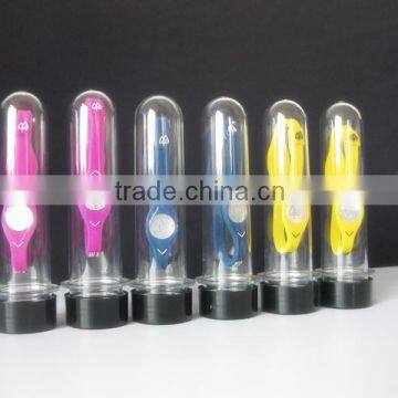 25*115mm Clear Plastic Pet Test Tube With Aluminum Cap