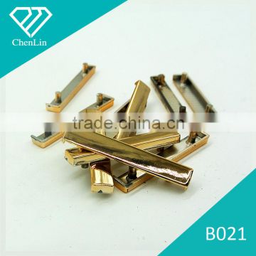 B021 ABS CCB alloy imitation plastic UV gold plated beads charm jewelry fittings shoes decoration