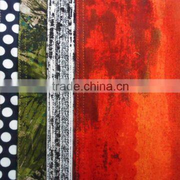 55%cotton 34%polyester 11%spandex Printed Knit Fabric