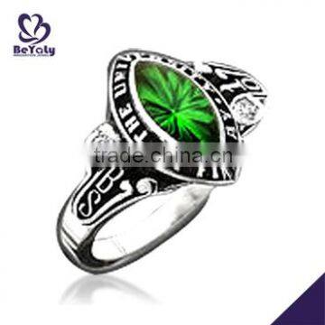 Fashion jewelry custom design silver keystone custom class rings