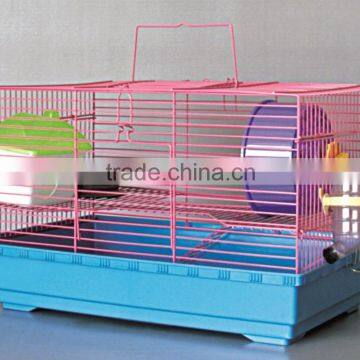 Factory Wholesale Large Iron Hamster Cage With Plastic Accessories