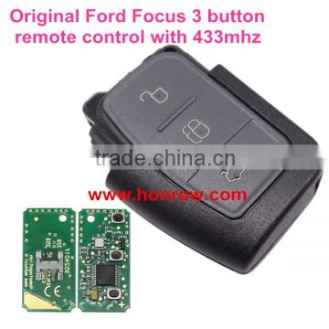 New arrival Original Ford Focus 3 button remote control with 433MHz for ford car key