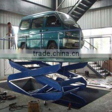 Heavy duty customizable unmoved hydraulic car lift platform machine