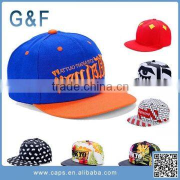 Fashion Design Embroidery Plain Snapback Hats For Sale