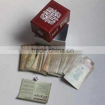 customized with two pieces hard box children playing cards printing