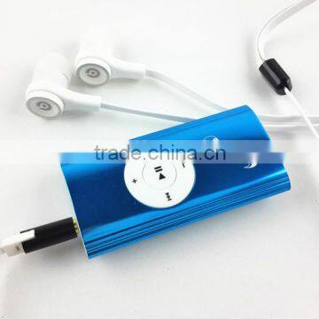 2gb custom logo printing mp3 mini clip mp3 with built in speaker