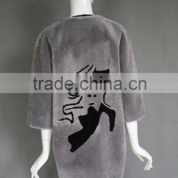 European and American Wind Lambs Wool Sheep Sheared Fur One Dress Coat Female Long Fur Coat in Winter Supplier's Choice photo-4