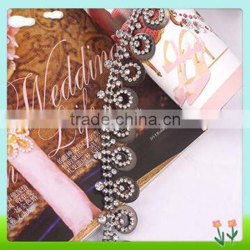 2016 Cheerfeel Bling Black Plated Rhinestone Chain for Decoration photo-2